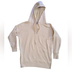 Aerie Women's Oversized/Extra Long Pullover Hoodie Off-white Cream S